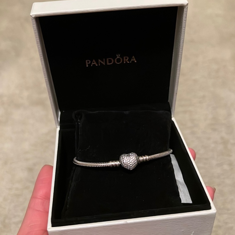 Pandora Heart Bracelet Silver